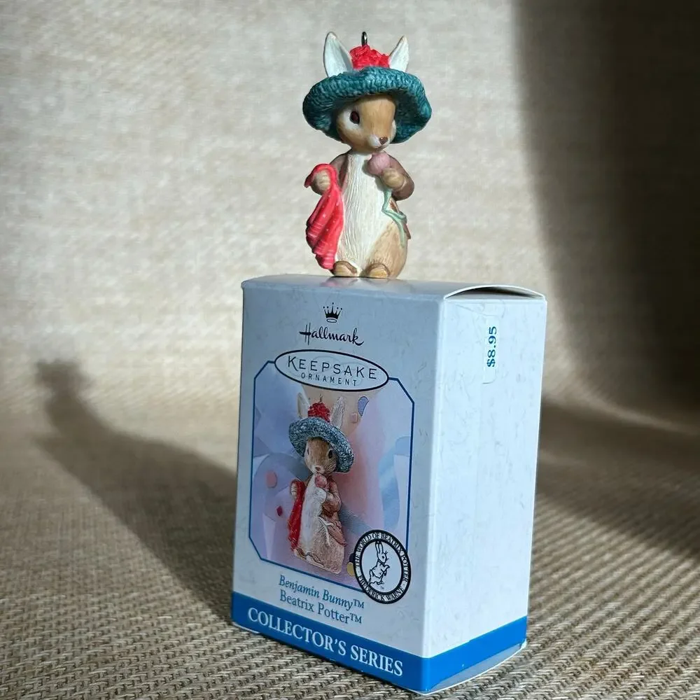 Hallmark Benjamin Bunny Beatrix Potter Ornament w Box